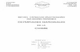 Olympiades nationales de la chimie - annales vol. 1
