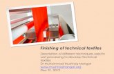 Mechanical and Chemical Finishes of Fabrics and Their Applications