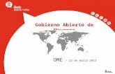 Gobierno Abierto de Navarra OME – 22 de marzo 2012.