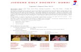 Jiggers Dubai Golf Society - Captain's Report - December 2012