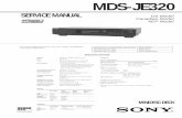 Sony MDS-JE320 Service Manual