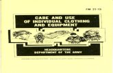 FM 21-15 Care and Use of Individual Clothing and Equipment 1985