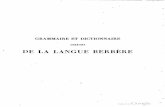 Grammaire et dictionnaire abrégés de la langue berbère - Venture de Paradis 1844