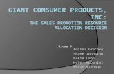 81150448 Giant Consumer Products Case Presentation FINAL