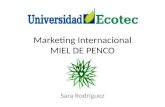 Marketing Internacional MIEL DE PENCO Sara Rodríguez.