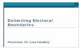 Delimiting Electoral Boundaries by Dr Lisa Handley