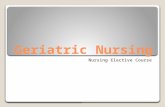 Geriatric Nursing in Ppt
