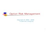 Advanced Option Risk Management