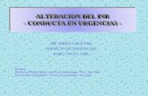 ALTERACION DEL INR - CONDUCTA EN URGENCIAS - ALTERACION DEL INR - CONDUCTA EN URGENCIAS - DR. JORGE GALETAR SERVICIO DE URGENCIAS PARC TAULI. 2009 Revisi.