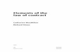 Elements of the Law of Contract