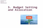 5. Budget Setting and Allocation