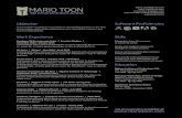 Mario Toon - 3D Environment Artist, Resume February 2014
