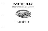 MHF4U Advanced Functions Preparation