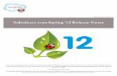 Sales Force Spring12 Release Notes