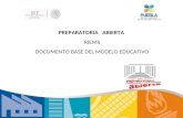 PREPARATORIA ABIERTA RIEMS DOCUMENTO BASE DEL MODELO EDUCATIVO.