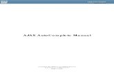 AJAX Auto Complete Manual