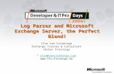 ITPRO Log Parser and Microsoft Exchange Server the Perfect Blend Ilse Van Criekinge