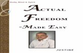 Actual Freedom - Made Easy (Print Friendly Edition)