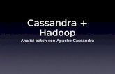 Cassandra + Hadoop: Analisi Batch con Apache Cassandra