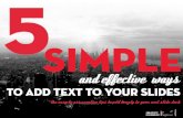 5 Simple and Effective Ways to Add Text to Your Slides