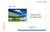 2005* ConferêNcia Santander Janeiro 2005 (DisponíVel Somente Em InglêS)