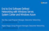 Software Defined Networking with Windows Server, System Center and Windows Azure