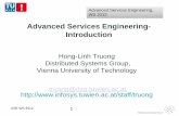 TUW- 184.742 Advanced Services Engineering- Introduction