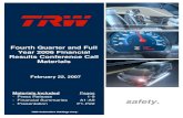 2006 Q4 TRW Auto Earnings Presentation