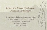Toward a socio-technical pattern language