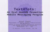 Text4Tots: An Oral Health Promotion Mobile Messaging Program (Thesis Presentation)