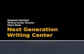 Next Generation Writing Center