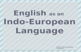 English as an indo European language PPT