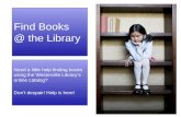 Find Books @ the Library