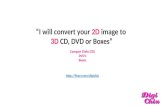 Convert 2D images to 3D cd, dvd, box samples