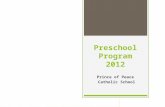 Prince of Peace Preschool Program 2012