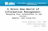20130605 ARMA Canada Endnote New World of Information Management