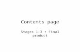 Contents page stages