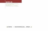 C05 - Google, Inc