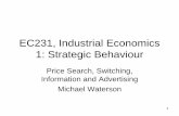 Lec 1 - Search and Switching Costs