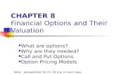 Chapter 8 Financial Options Valuationv2
