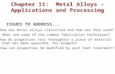 Metal Alloys Application and Processing
