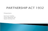 Partnership ACT 1932 a (Class Presentation)