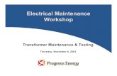 Electrical Maintenance Workshop