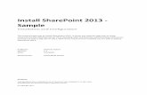 Install Sharepoint 2013