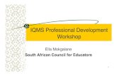 IQMS Professional Development Workshop