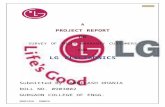 Project report on  Lg electronics