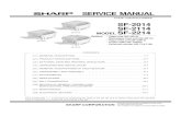 Service Manual Copier Sharp SF-2014 SF-2114 SF-2214