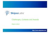SkipsoLabs Digest Mar 13 - Challenges, Contests, Awards
