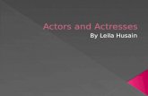 Actors and Actresses by Leila Husain