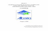 ALBERTA WATER QUALITY GUIDELINE  FOR THE PROTECTION OF  FRESHWATER AQUATIC LIFE